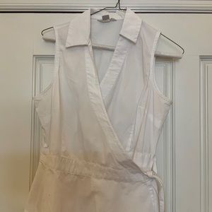 Janeville, Size S, White sleeveless blouse